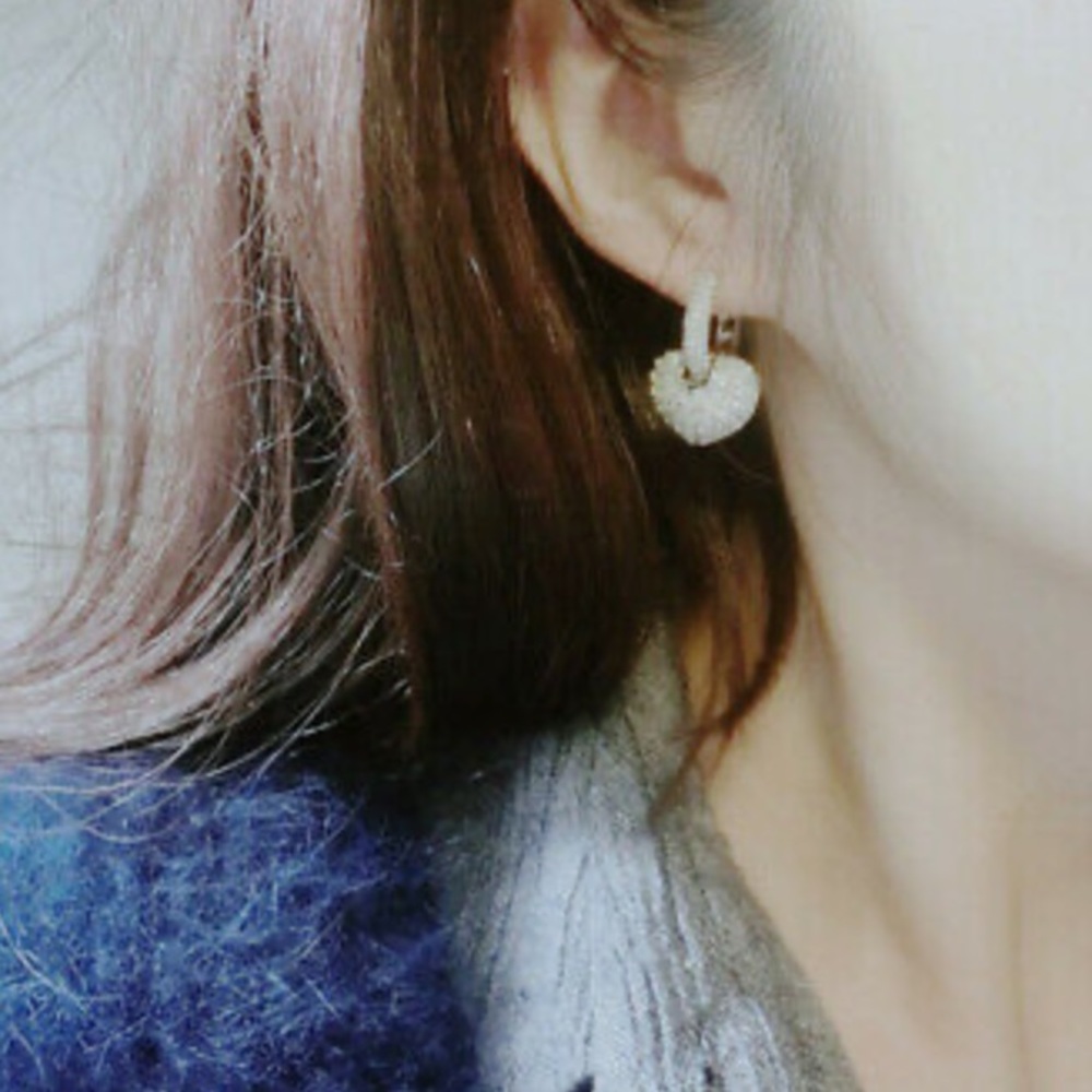 New Sterling silver Heart Earrings - Picture 7 of 8